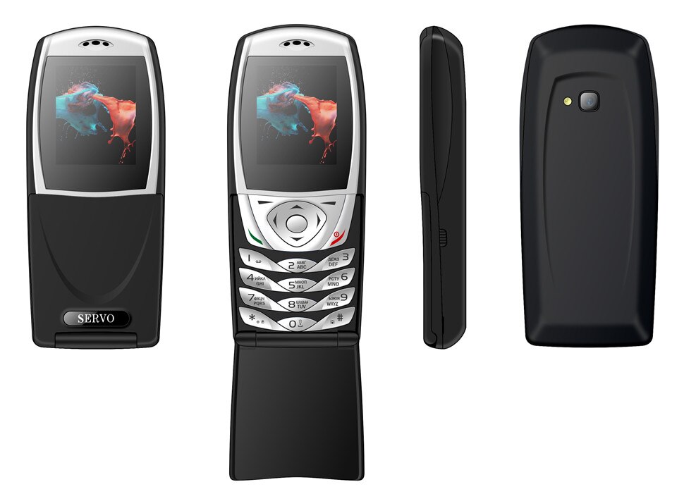 SERVO Telefoon S06 1.77 inch SpreadtrumSC6533 Dual Sim-kaart Gsm gsm Trillingen Buiten FM Radio Mobiele telefoons Russische toetsenbord