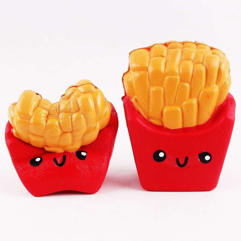 Jumbo Squishy Slow Rising Toys Red Pink Blue French Fries Kids Stress Relief Toys