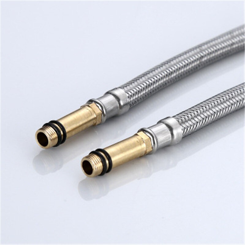 LEDFRE304 Roestvrij Staaldraad Gevlochten Slang Wastafel Kraan Wastafel Kraan Koud En Warm Inlaat Slang