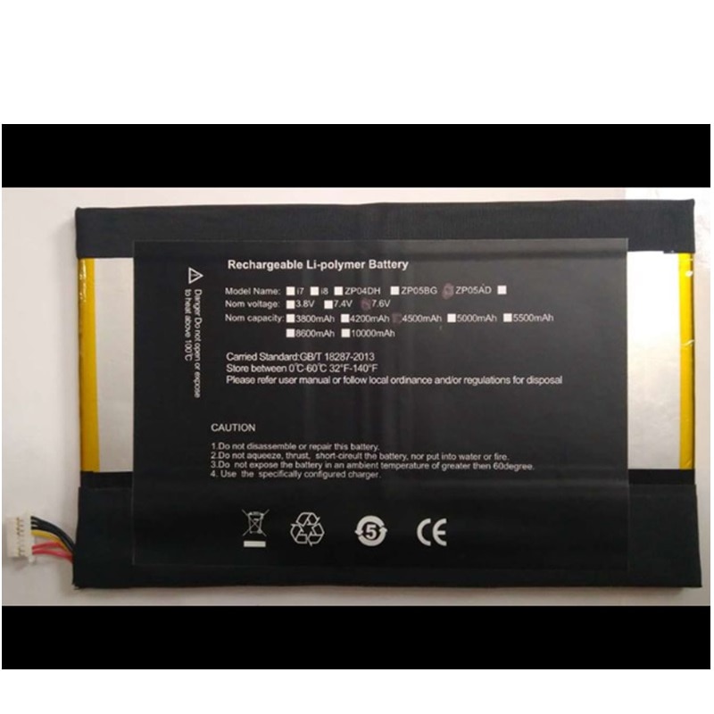 Battery for ALLDOCUBE Cube Knote & 5 Tablet PC Kubi Li-Po Rechargeable Accumulator Replacement 7.6V 4200mAh NV-3064148-2S