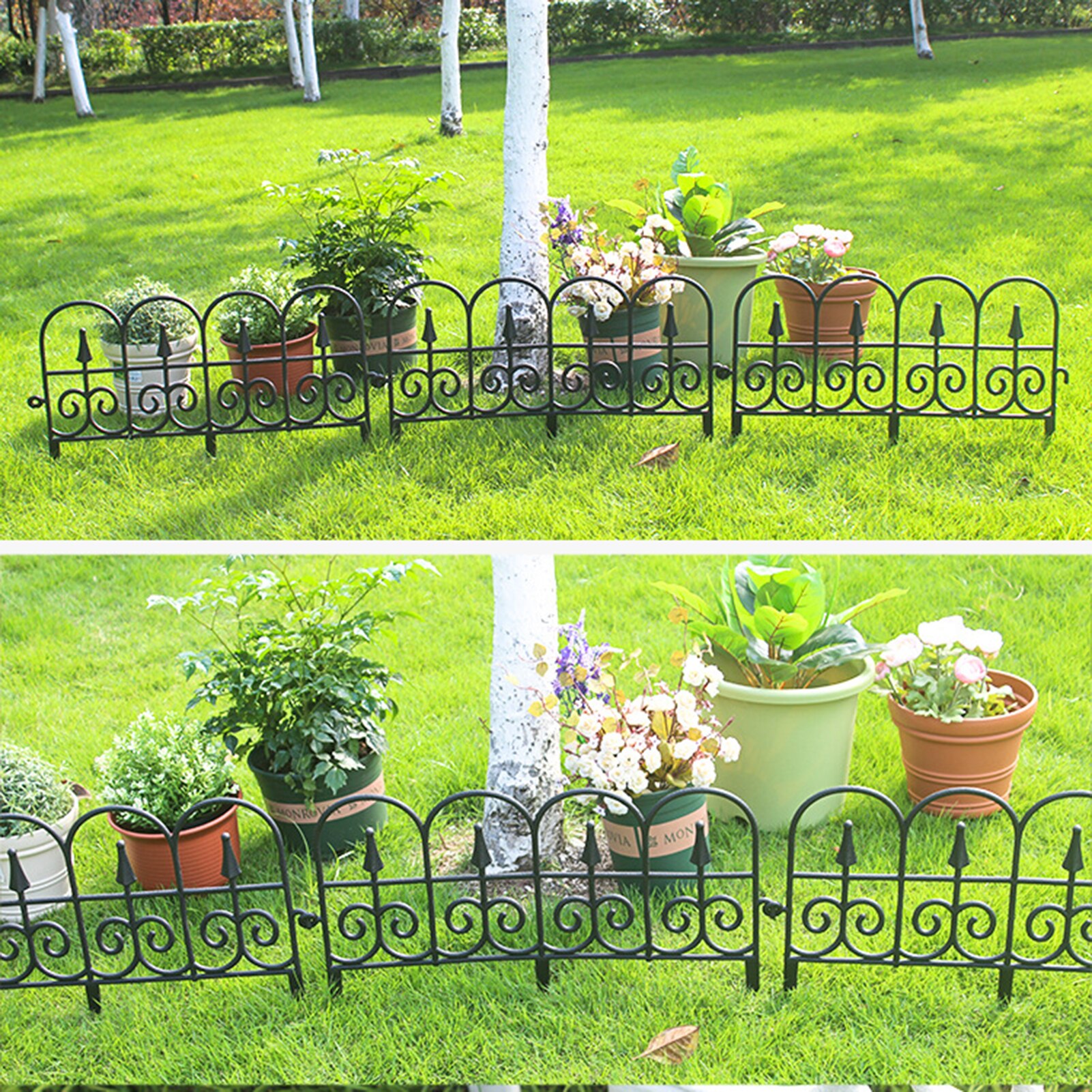 European Style Fence Barrier DIY Garden Decoration Accessories Courtyard Plant Lawn Driveway Gates Small Fence Decor Tools