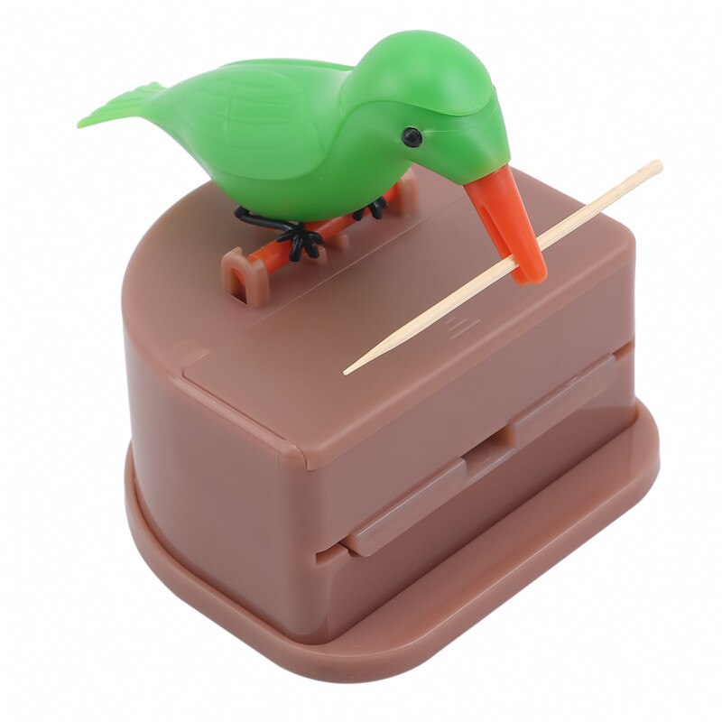 Tandenstokers Houder Leuke Hummingbird Dispenser Gag Cleaning Tanden Secret Stash Tandenstokers Tandenstoker Case: green pink