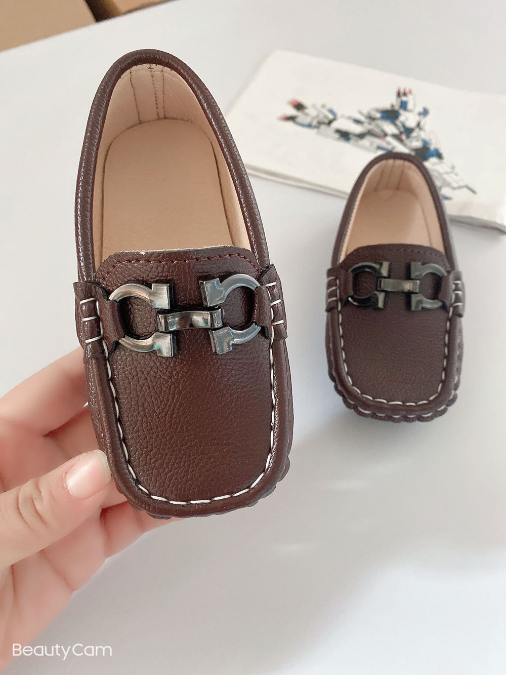 Zapatos de cuero para niños, zapatillas de suela suave, para chicos coreanos, a la , para boda,