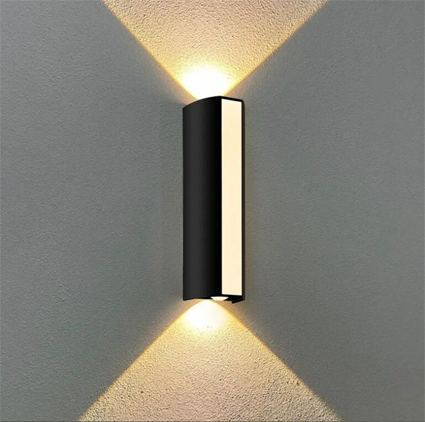 Outdoor Waterdichte Ip65 Wandlamp 12W Led Wandlamp Modern Indoor/Outdoor Decor Up Down Dual-Head Aluminium Wandlamp