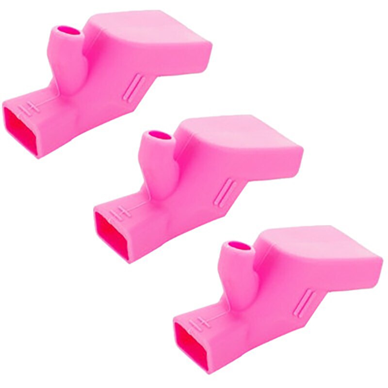 3Pcs Bathroom Silicone Faucet Extender Universal Elastic Splash Proof Tap Extension Kitchen Sink Water Diversion Device: 3Pcs Pink