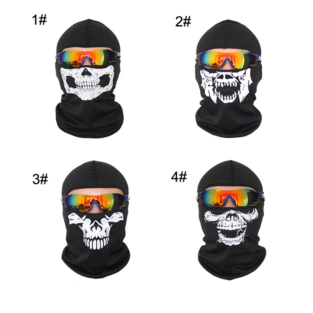 Kominiarka czaszka czapka kominiarka osłona na usta na imprezę Cosplay Halloween motocykl silnik Jazda rowerem na wolnym powietrzu deskorolka turystyka narciarstwo
