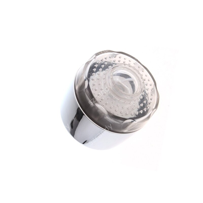 Plastic Led Blauw Kleuren Licht Kraan Hoofd Met Adapters