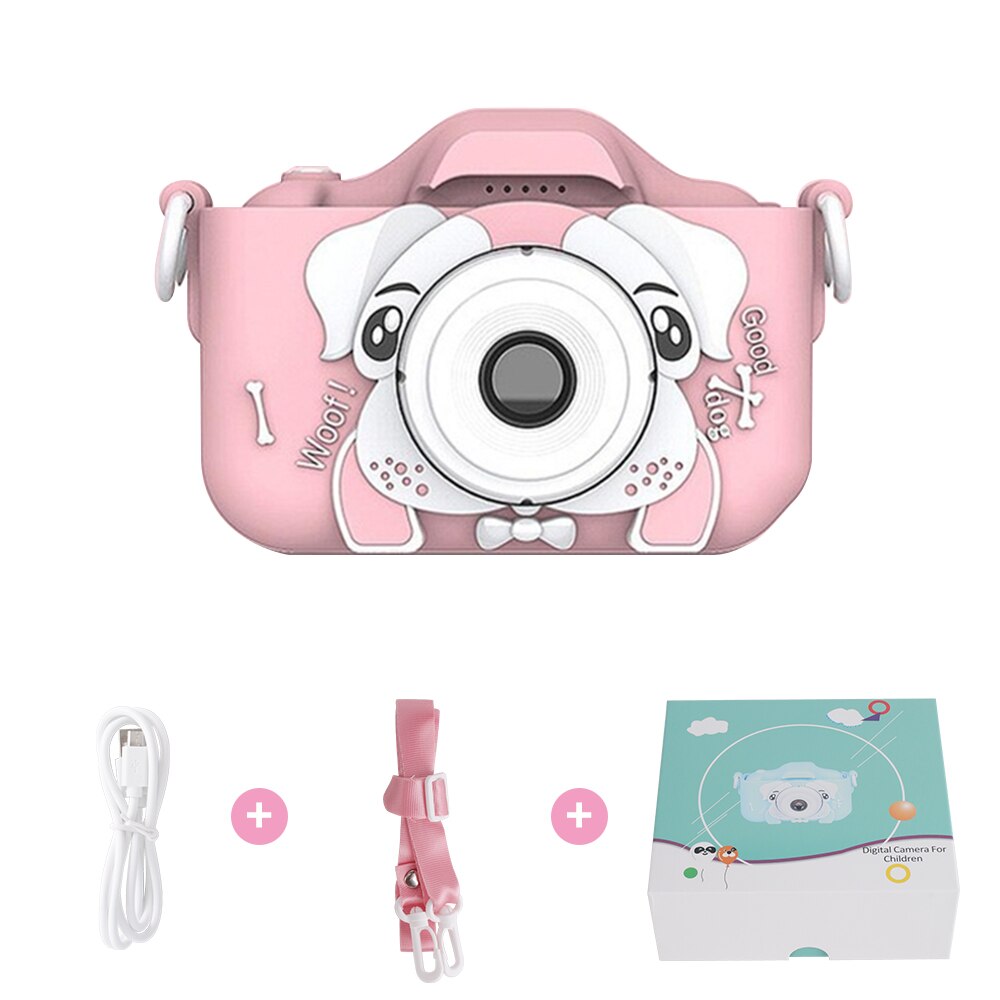 Kinder Mini Kamera Digital Foto 2,0 zoll Video Vorne Hinten Kamera Objektiv Pädagogisches Weihnachten Für Kinder Spielzeug Junge mädchen: LILA / Dual lens