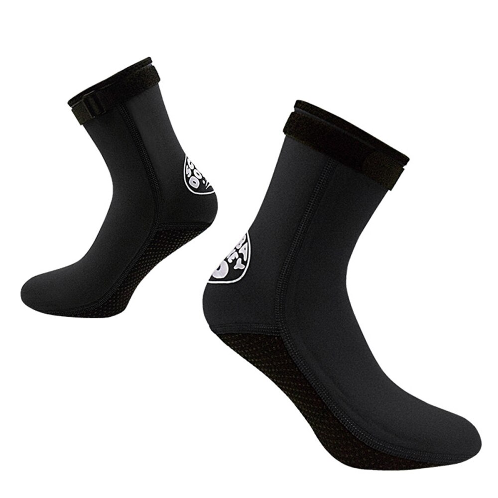 3mm Neoprene Surfing Snorkeling Socks Men Beach Diving Swimming Wetsuit Prevent Scratch Warm Snorkeling Spearfishing Sock: Black