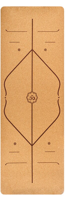 5Mm 183X66cm Oefening Yoga Mat Natuurlijke Kurk Tpe Antislip Yoga Mats Fitness Gym Sport Pilates Training Pads absorberen Zweet Geurloos: body line