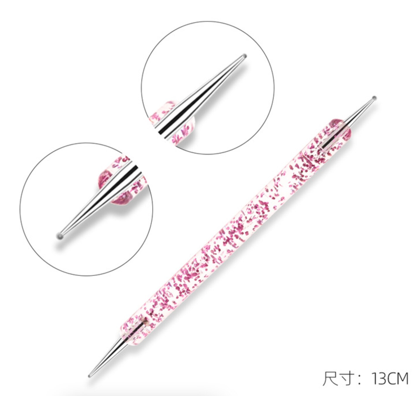 Rotuladores para decoración de uñas, 5 piezas, 2 formas de taladro, punto de punteo, pintura de mármol, esmalte de dibujo