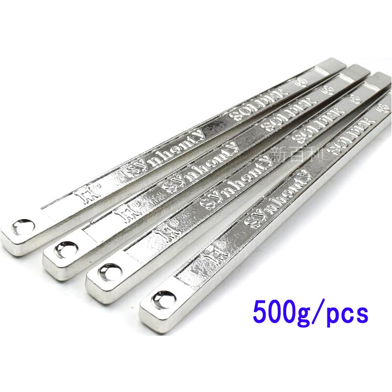 1 stücke 500g blei-freies high-reinheit solder bar 63a niedrigen schmelzpunkt elektriker löten zinn ofen zinn stange barren zinn block