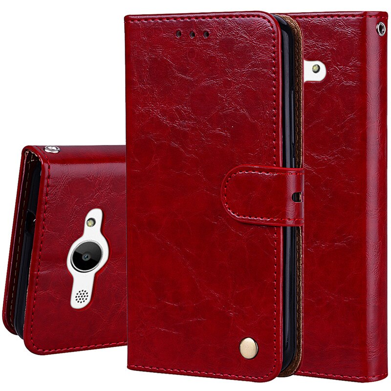 Case Voor Huawei Y3 case covers Voor Huawei Y3 Y 3 Portemonnee Magneet Leather Cover Flip Case voor Huawei Y3: Red