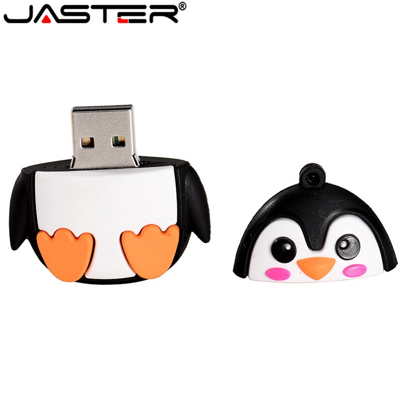 JASTER Cartoon penguin usb flash drive owl pendrive 4gb 8gb 16gb 32gb 64GB fox pendrives usb 2.0 cute animal memory stick