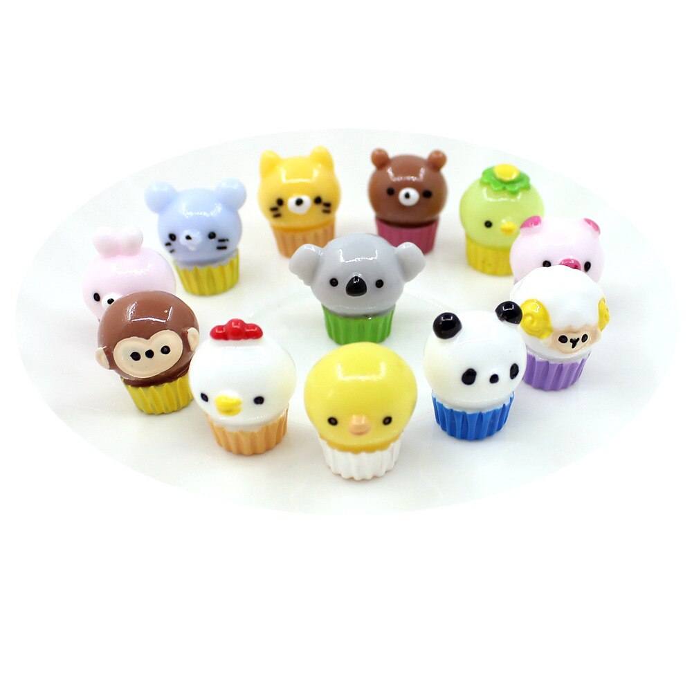 Mini Cartoon Animal Charms forslime Supplies Additive For Clay Accessories Putty DIY Filler Decoration Toys