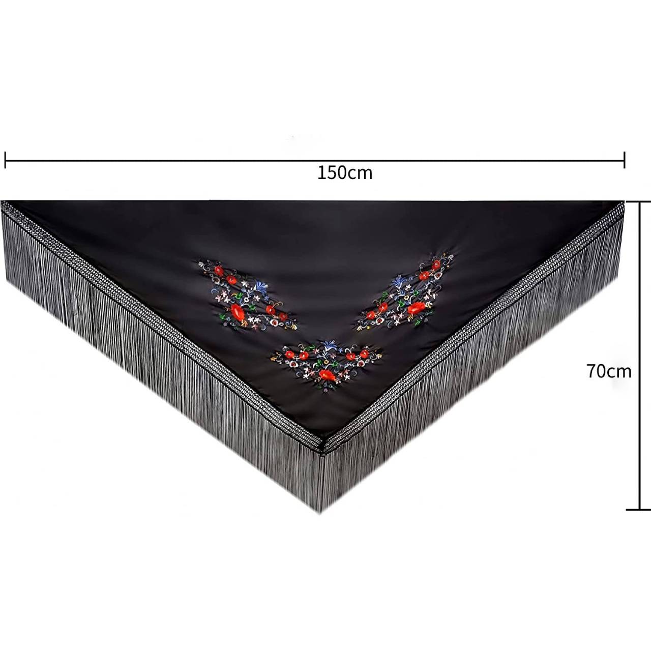 Accesorios Mantilla de Flamenca para Mujer, Disfraces de Sevillana para de Abril Feria, Pack Completo Accesorios