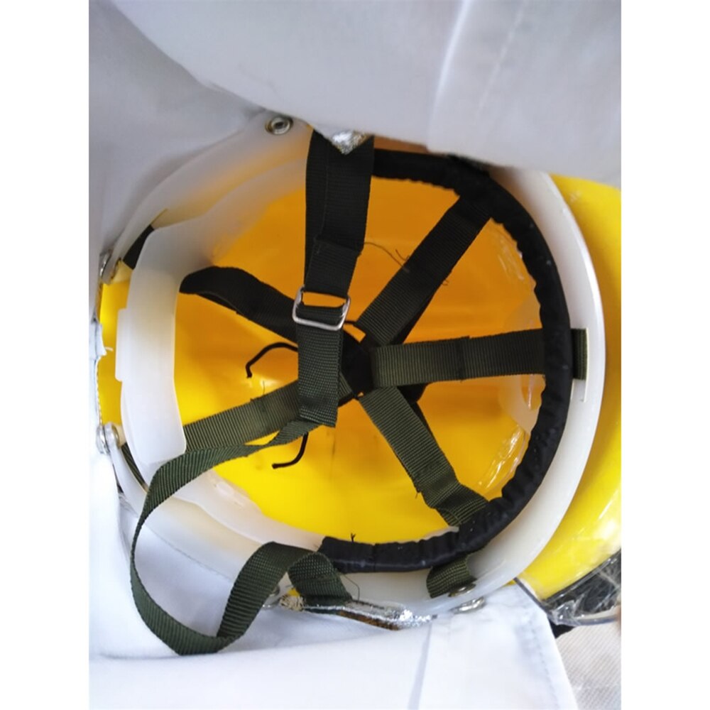 Casco de seguridad para bombero, gorro de rescate con aislamiento contra incendios, chal de papel de aluminio para PC, máscara antiarañazos, casco de seguridad para bombero