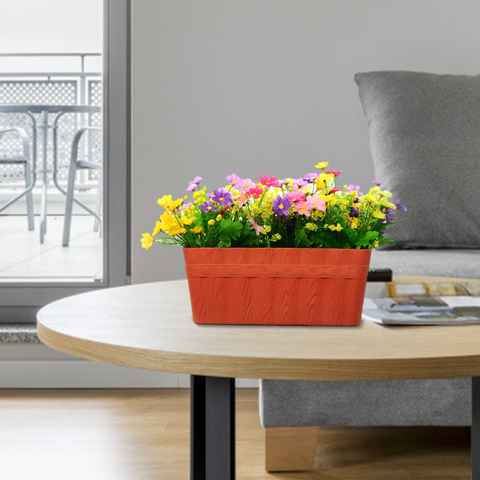 European Style Plant Pots Rectangular Succulent Plant Pot Indoor Plant Pot Succulent Planter Vegetable Growing Container