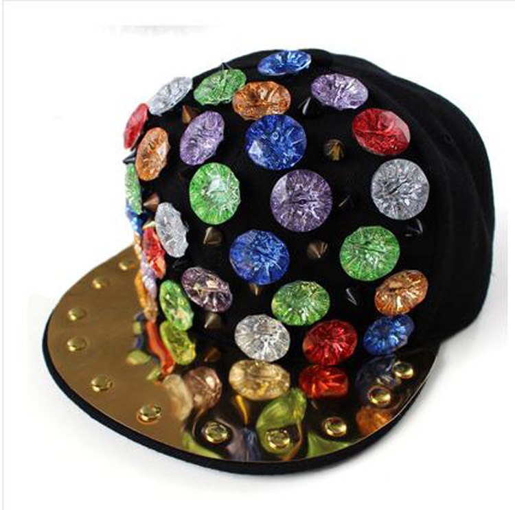 Doitbest Europa Metal Punk Kids Baseball Caps Klinknagels Kinderen Hip Hop Cap Snapback Caps Jongens Meisjes Pet Ouder-kind Hoed: 5 / for kids