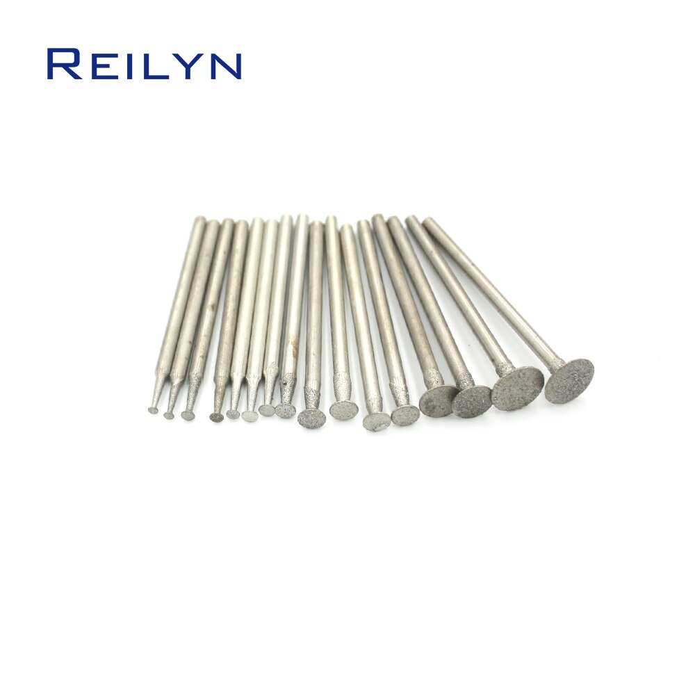 80 stücke/einstellen 2,35mm schaft schleifen Bits dremel werkzeuge polieren Schmirgel diamant Bits Peeling polieren Bits schleifen punkt