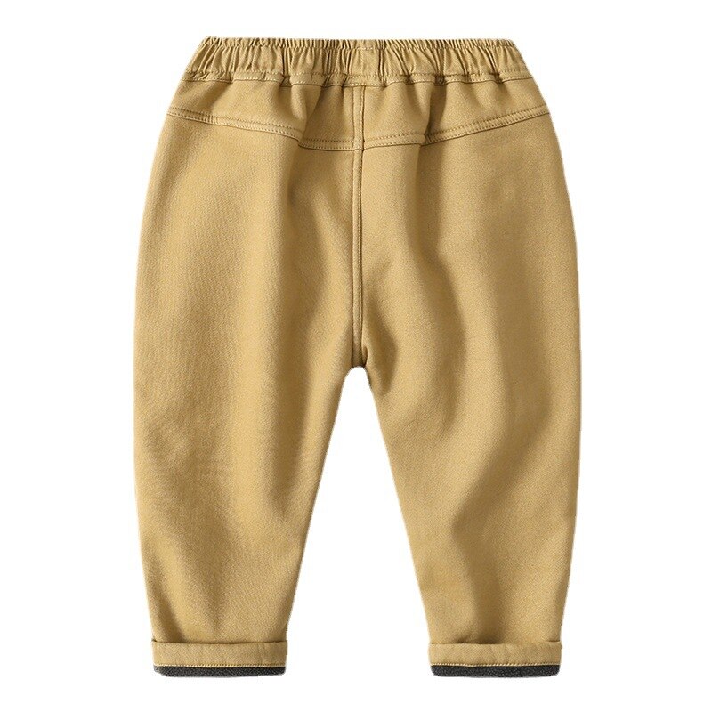 Zimowe ciepłe pluszowe spodnie dla chłopca spodnie dla chłopców spodnie dresowe bawełniane długie spodnie elastyczny pas dorywczo spodnie chłopięce biegaczy