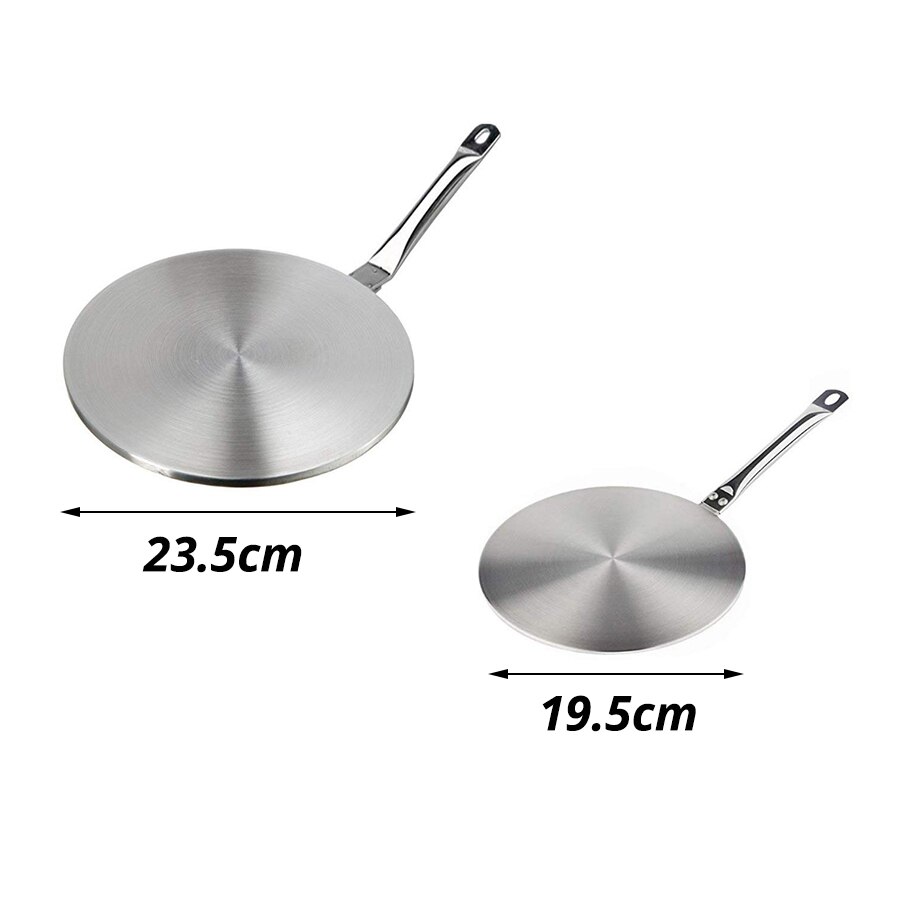 Rustfri stålgas og elektrisk komfurplade, tilgængelig  in 7.6 or 9.25 tommer størrelser