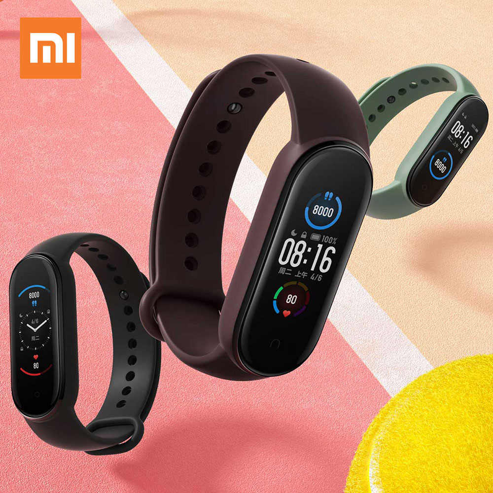 New Xiaomi Mi Banda 5 Smart Braccialetti Miband 5 Braccialetto di Frequenza Cardiaca Fitness Bluetooth di Sport di Grandi Dimensioni di Colore Dello Schermo