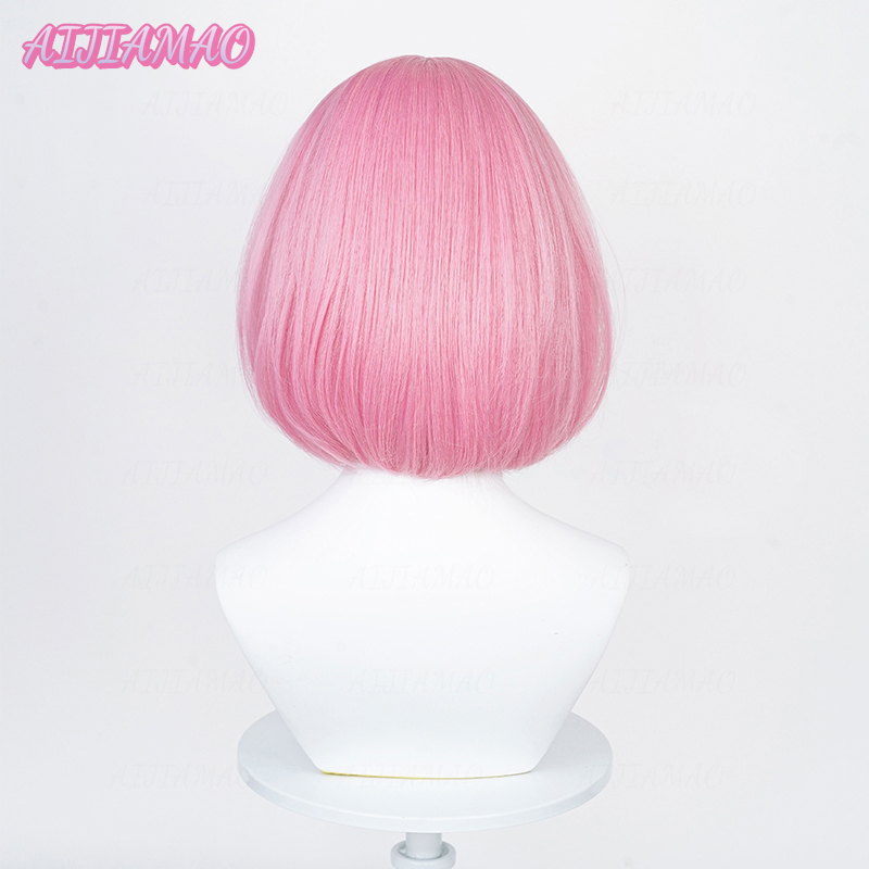 Ootori Emu Cosplay Perücke Anime Projekt Sekai bunte Bühne! Emu Perücke 34cm kurze rosa hitze beständige Kunst haar Perücken Perücke Kappe