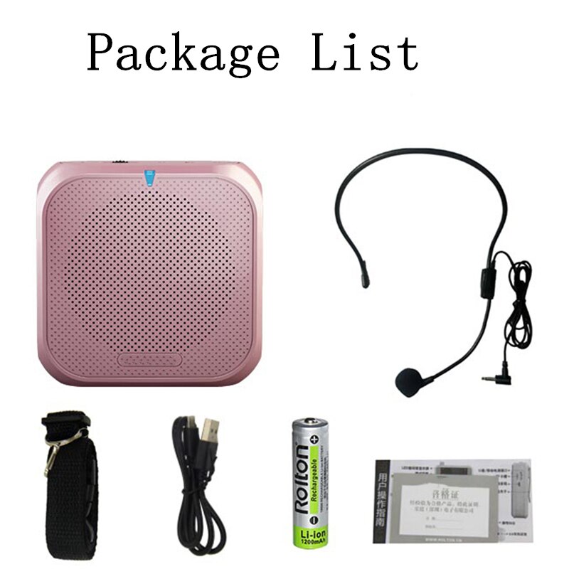 K400 amplificatore vocale portatile megafono booster con microfono cablato altoparlante altoparlante Radio FM formazione insegnante MP3