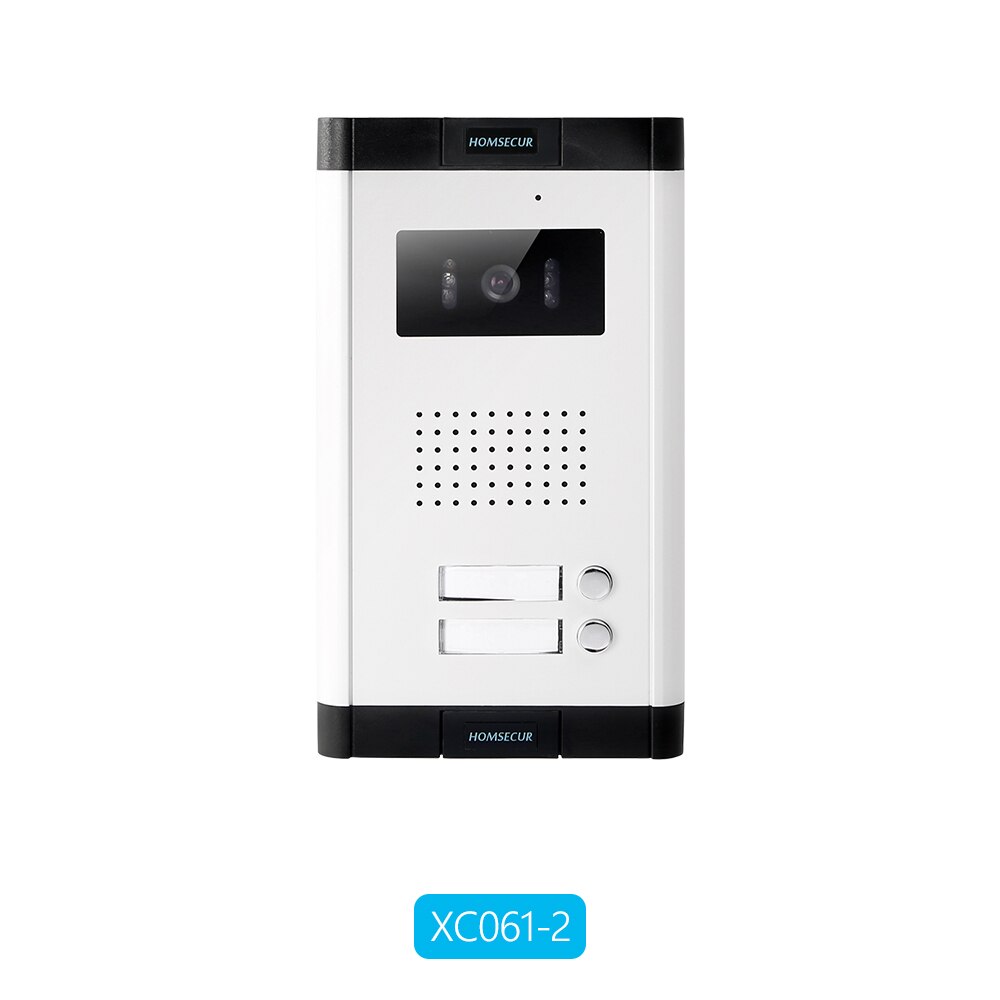 Homsecur 520c/xc061- serie udendørs kamera 700 tvline ir nattesyn til video-dørtelefonsystem med flere lejligheder: Xc061-2
