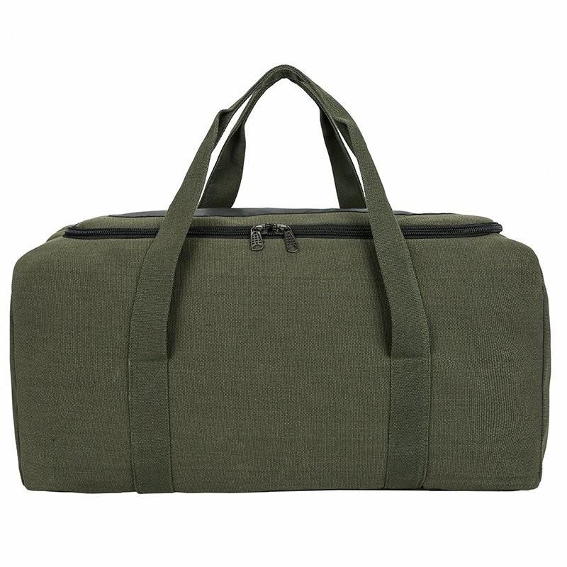 Hand Luggage Carry On Duffle Bag Cabin Travelling Bag Multifunctional Hangbags Moving bag Large Capacity Canvas Men Travel Bag: Green