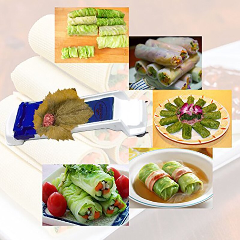 Køkken kødvalseværktøj specielt til grøntsagsruller fyldt druekål blad gadgetrulle til sushi køkken tilbehør