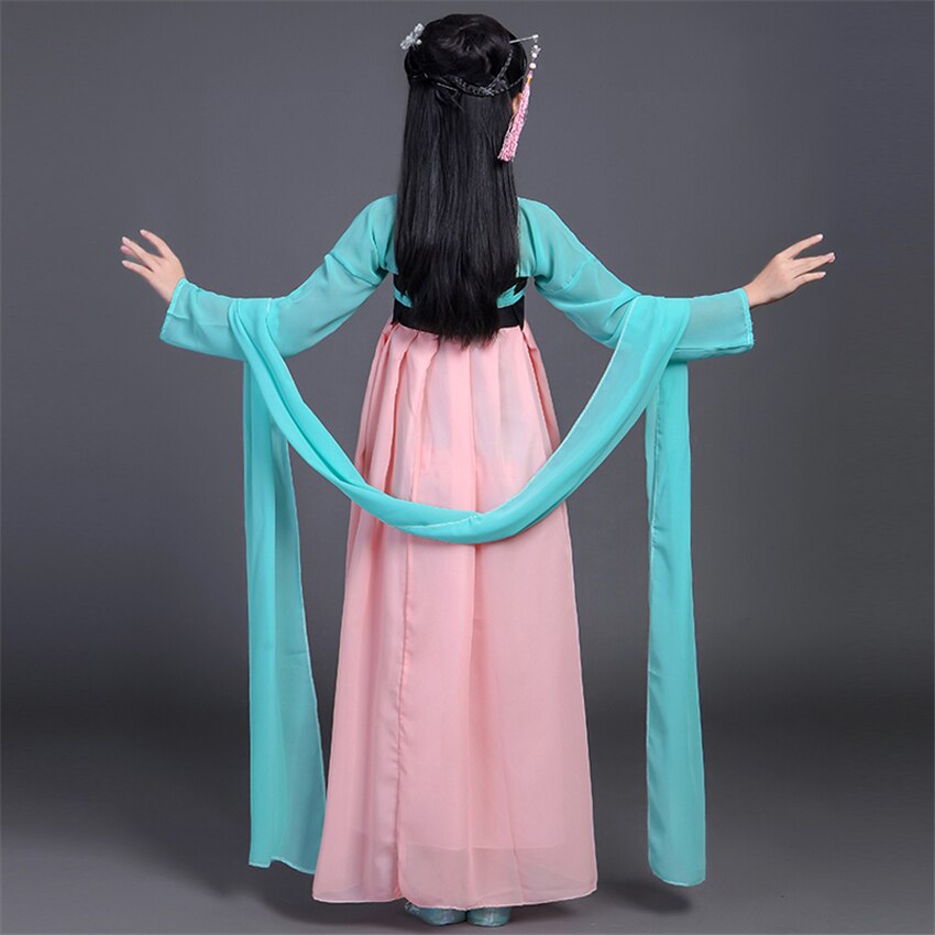 Costumes de danse traditionnelle chinoise femme dynastie Qing robe de Performance ancienne fée Hanfu pour fille nouvel an imprimé Tangsuit