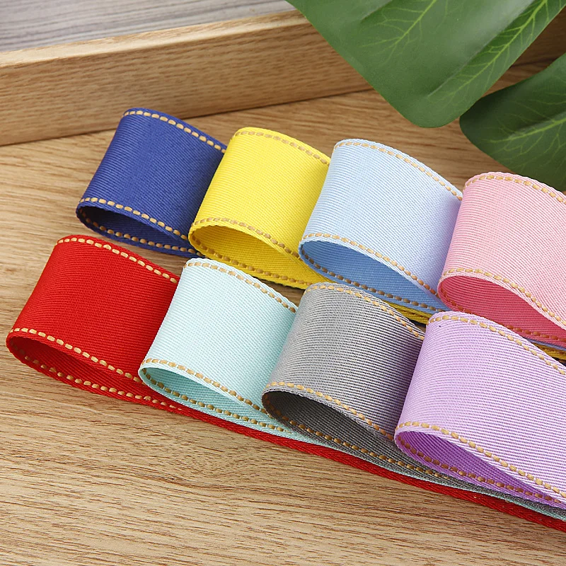 Kewgarden 1,5" 38 mm gestippelde lijn twill linten DIY strikken haaraccessoires handgemaakte tape ambachten maken decoratie materiaal 10 yards