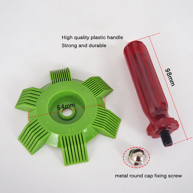 Auto Car A/C Condenser Fin Straightener Rake Cleaner With Contoured Handle Radiator Comb Evaporator Air-Conditioning Tools