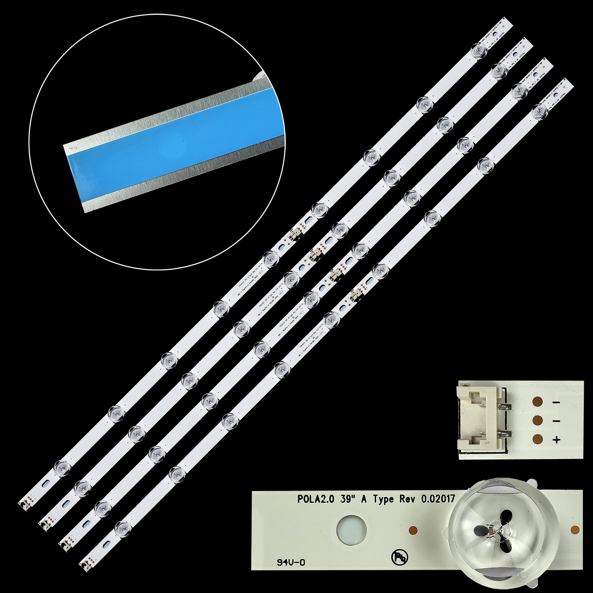 Tira de LED para iluminación trasera para 39LA6139 39LN540S 39LN541U 39LN5708 39LN570S 39LN5757 39LN5758 39LN575R 39LN5778 39LN6108 AGF 78400401