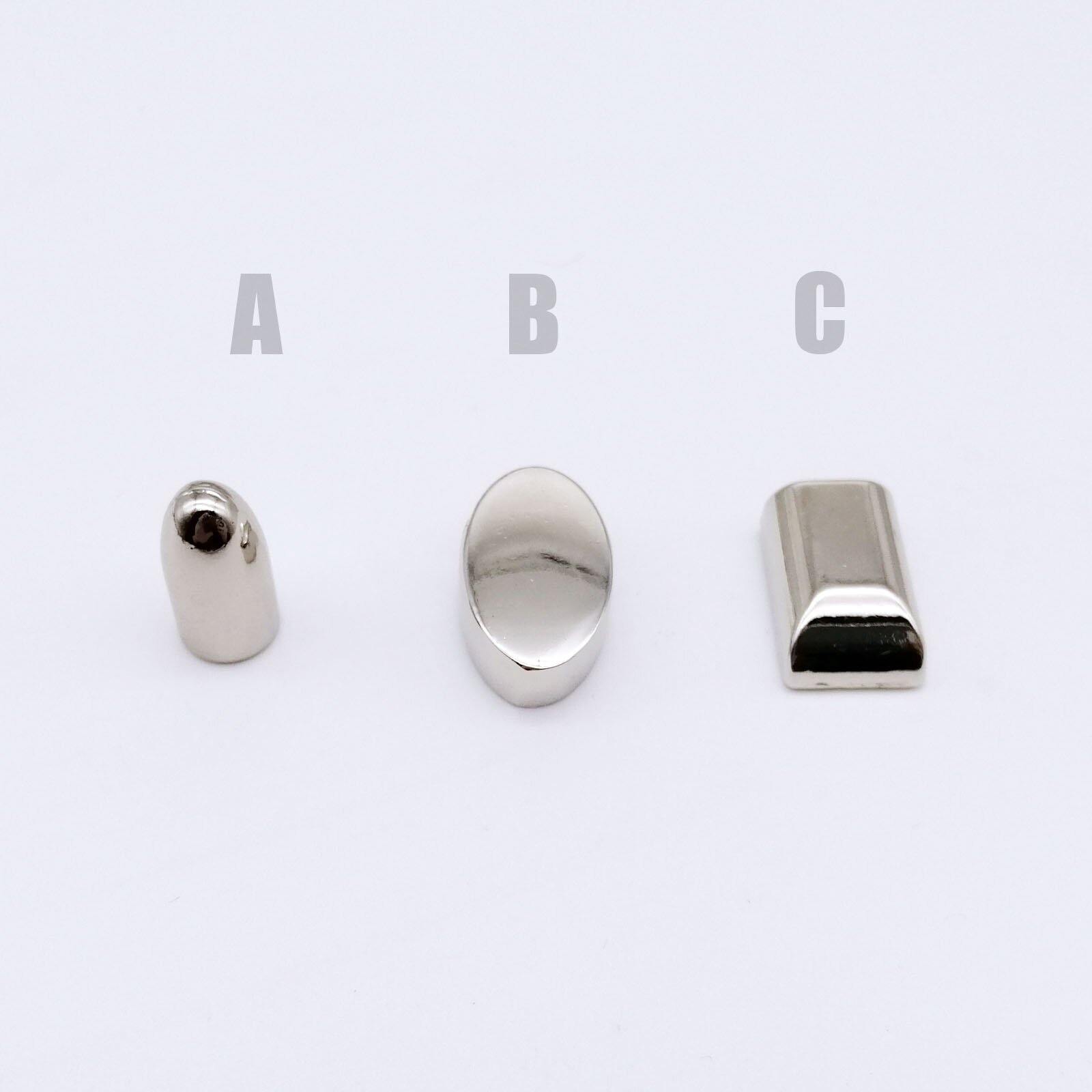5pcs Metal Open Closed End Zipper Stopper Zip Stop Lock Tail Plug for Leather Bag Handbag Purse Garment Coat Repair With Screw: Silver / type C