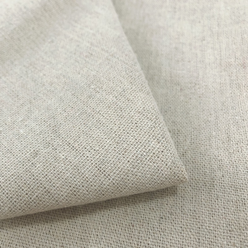 1PCS 100*160cm Linen Fabric Plain Linen Cloth Linen Handmade DIY Fabric Curtains Background Bag Solid Color Fabric Tablecloth