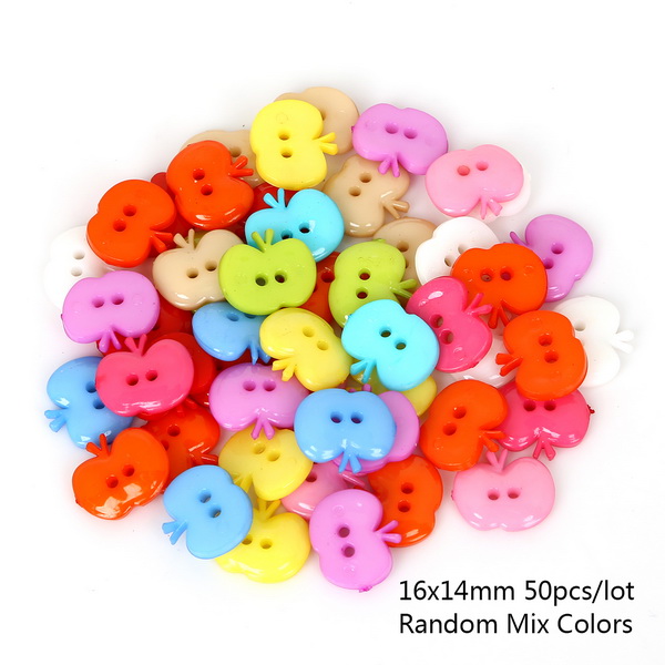 50-100PCS Random Mixed Decorative Buttons Lovely Conveyance Double Holes Mix Sewing Wooden Plastic Buttons Flatblck Scrapbooking: 16mmX14mm 50pcs