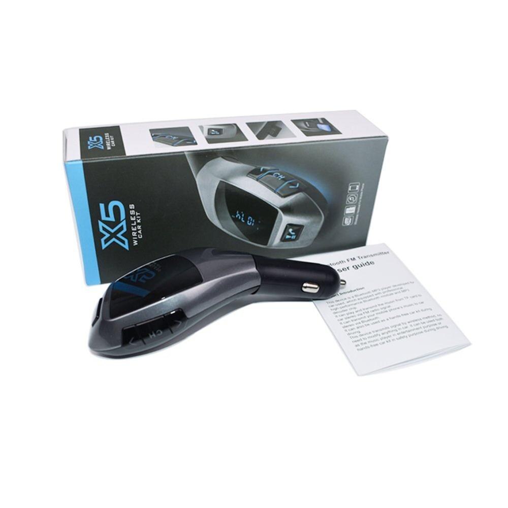 Fm-zender autokit  mp3 spelers met usb voor opladen draadloos bluetooth handsfree bellen draadloos telefoongesprek overbrengen