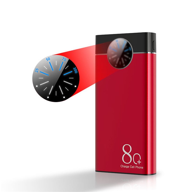 80000mAh Power Bank Large-Capacity Portable Phone Charger LED Outdoor Travel PowerBank Watch Digital Display for Xiaomi IPhone