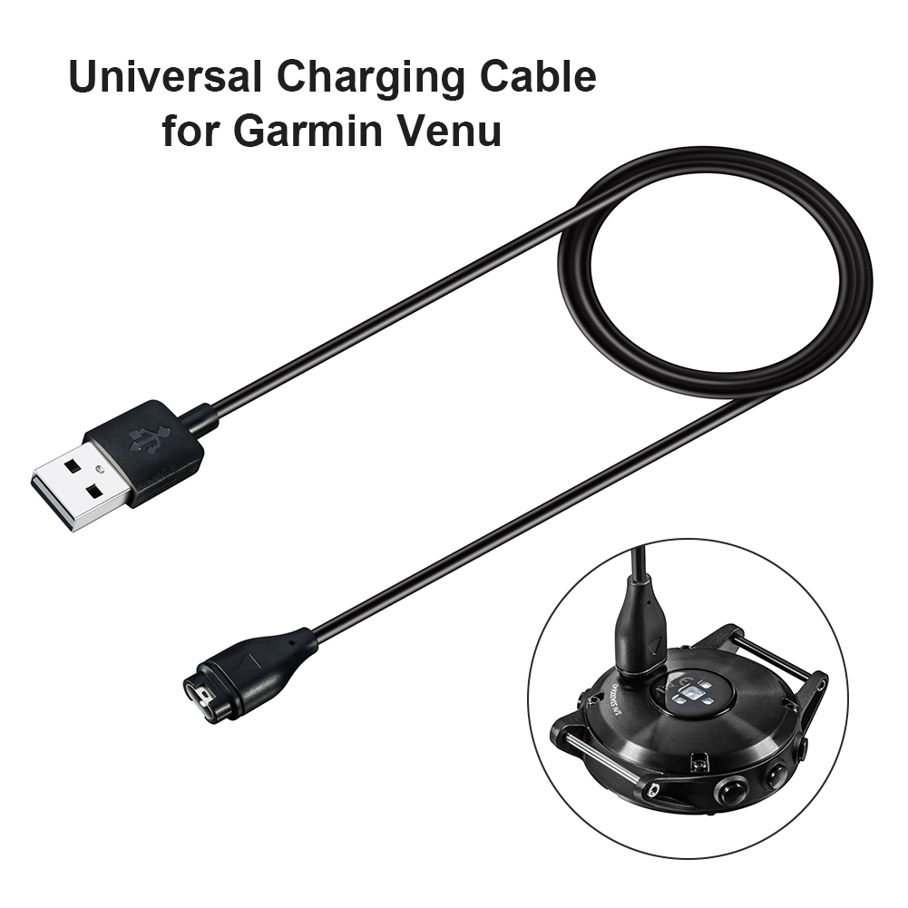 Charge Wire Device Replacement Charger Cable USB Fast Charging Data Cable for Garmin Venu 2 / Venu 2S Smart Watch