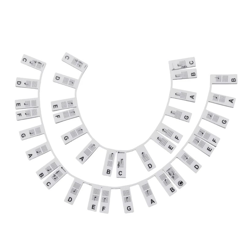 Miwayer Piano Keyboard Stickers for 88/61 Key,Removable Piano Keyboard Note Labels for Learning Piano Notes Guide for Beginner: Silver