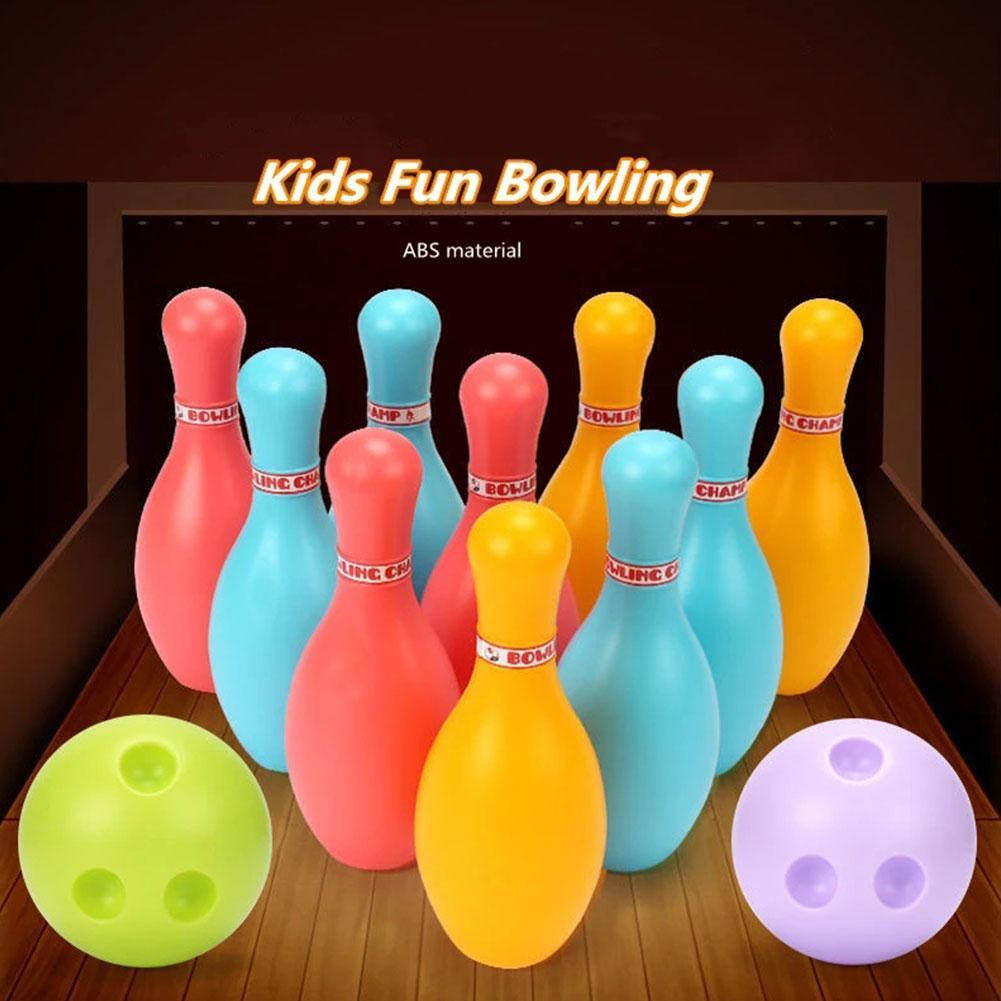 freundlicher drinnen Sport Spielzeug Bowling einstellen Traditionelle Interaktive Kindergarten freundlicher Spielzeug Spielzeug eltern-Art-L5J4