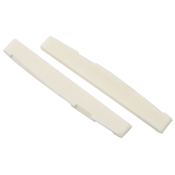 6 String Acoustic Bone Bridge Guitar Slotted Saddle Guitar Parts(Pack of 2)