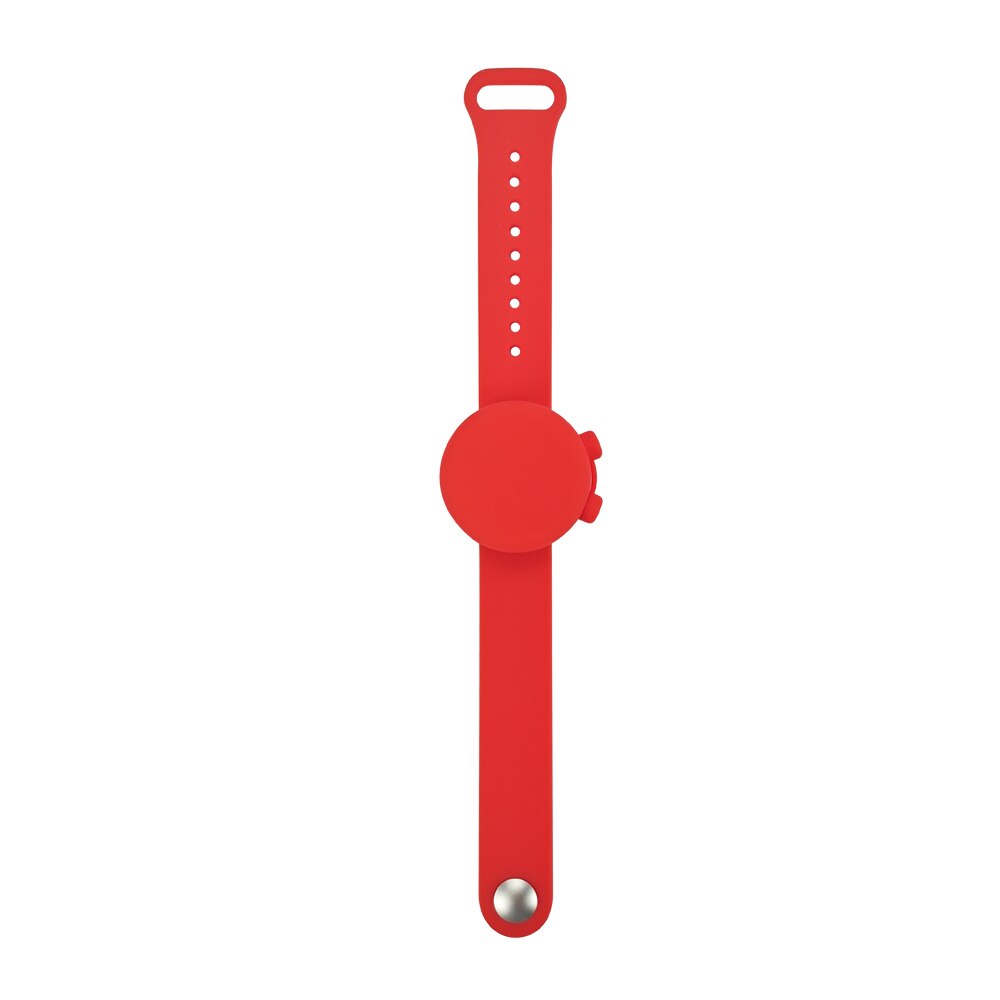 Disinfettante per le mani Wristband Del Silicone Del Braccialetto Mano Dispenser Disinfettante Per Le Mani Braccialetto Disinfettante Repellente Per Zanzare Crema Solare Lozione Per Bambini Wristband: red