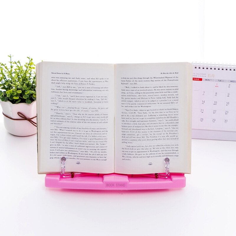 Foldable Reading Book Holder Bookend Cookbook Organizer Bookstand Music Score Recipe Shelf Folding Holder M17F