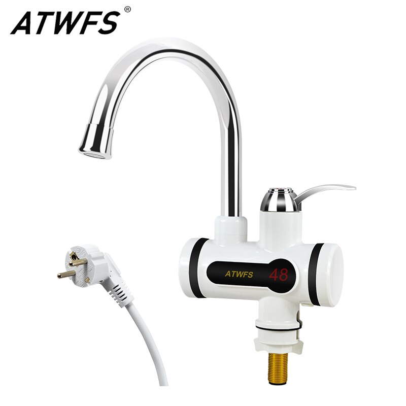 ATWFS Instant Water Heater Faucet Shower Pool Heater Kitchen Portable Electric Tankless Water Heater Water Tap 220v 3000w: big bend no shower