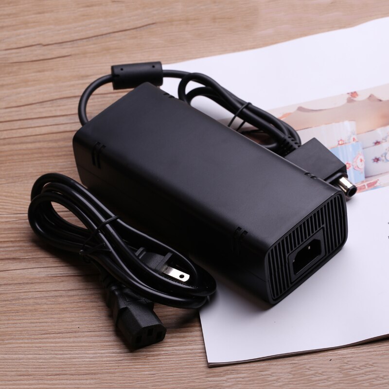 for Xbox 360 Slim AC Power Supply Adapter Brick Charger US EU Plug Cable Cord for Xbox 360 Slim 360 S Console Power Charger