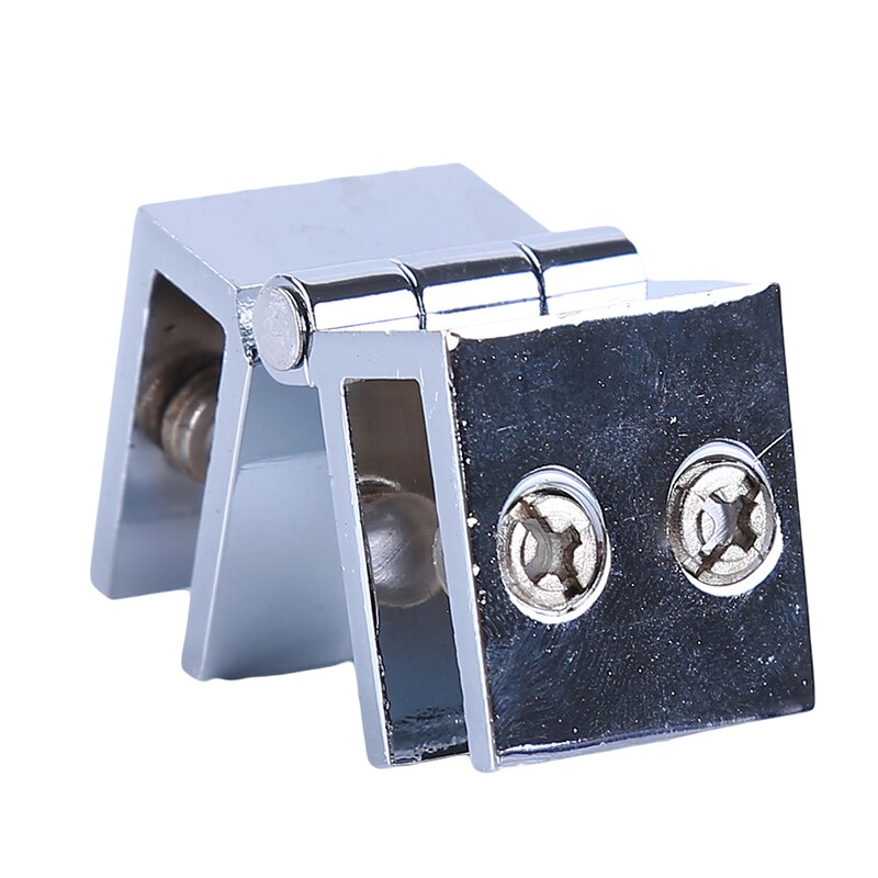 Cabinet Door Hinge /Glass Clips Clamp For Showcase Cupboard Single And Double Glass No Hole Furniture Hardware 90/180 Degree